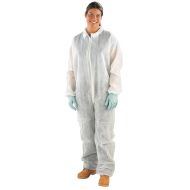 Galeton 9907CS-XXXL Safe N Clean Coverall with Elastic Wrists & Ankles, Case of 25, 3X-Large