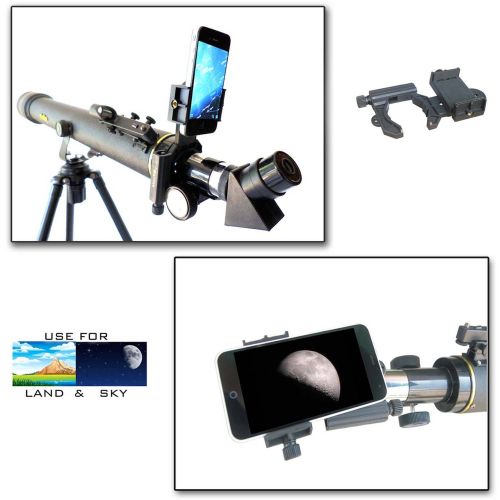  Galileo SS-760 700mm x 60mm Astronomical and Terrestrial Refractor Telescope and Smartphone Photo Adapter