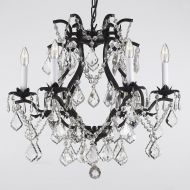 Gallery Wrought Iron Crystal Chandelier Chandeliers Lighting H18 X W19