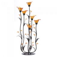 Gallery of Light AMBER CALLA LILY CANDLEHOLDER