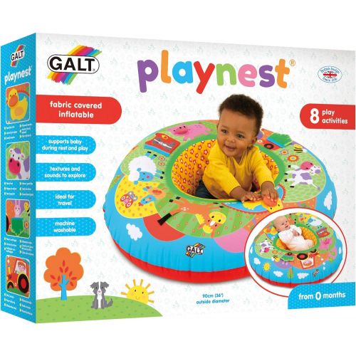  Galt Toys, Playnest - Farm, Baby Activity Center & Floor Seat, Multicolor