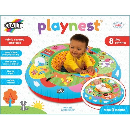  Galt Toys, Playnest - Farm, Baby Activity Center & Floor Seat, Multicolor