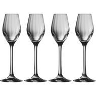 [아마존베스트]Galway Crystal Erne Sherry/Liqueur (Set of 4) Snifter Glasses, Transparent