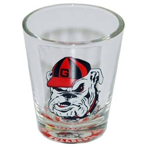  Game Day Outfitters NCAA Georgia Bulldogs Shotglass Bullseye Bottom