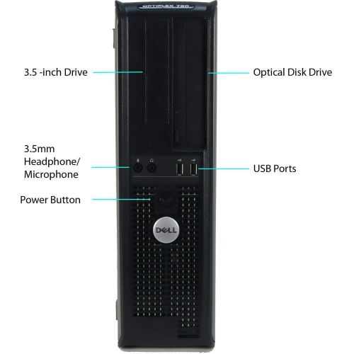 델 Dell Desktop Complete Computer Package with Windows 10 Home C2D 2.2G, 4G, 160G, DVD,W10H64,WIFI, 22 LCD (Brand May Vary) (Certified Refurbished) (4G160G+22LCD)