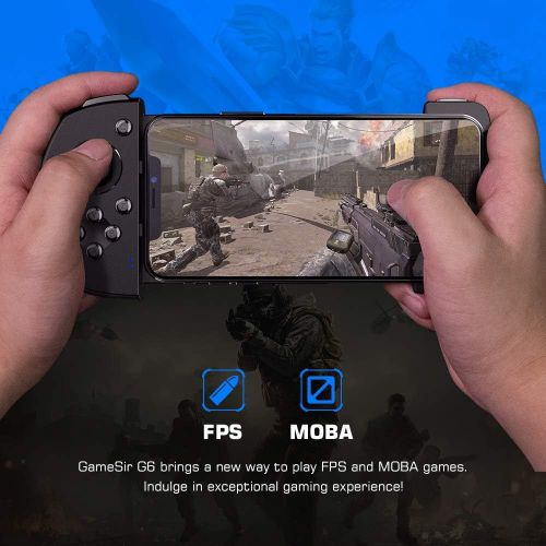  [아마존 핫딜]  [아마존핫딜]GameSir G6 Mobile Game Controller for PUBG/Fortnite/Rules of Survival, Telescopic Mobile Wireless Gamepad Aim and Shoot Trigger Touchroller Compatible with iPhone Bluetooth