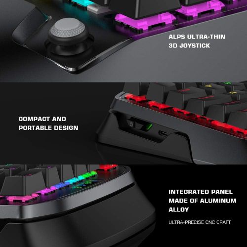  Gaming Keyboard and Mouse for PS4/Xbox One/Xbox Series X/S/Nintendo Switch/PC, GameSir VX2 AimSwitch Wireless Keyboard and Mouse Adapter with RGB Backlit, Controller Adapter for Co