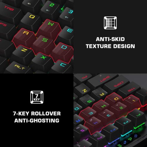  Gaming Keyboard and Mouse for PS4/Xbox One/Xbox Series X/S/Nintendo Switch/PC, GameSir VX2 AimSwitch Wireless Keyboard and Mouse Adapter with RGB Backlit, Controller Adapter for Co