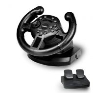 GAMEMON Mini dualshock Racing Wheel compatible with Playstation3 PS3/PC USB (D-Input&X-Input)