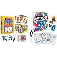 Gamewright - Super MEGA Lucky Box - The Spectacularly Strategic Game of Probability, Cooperative, Excellent Multi-Player to Large Group Gameplay & Metro X - The Rail & Write Game