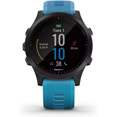  Gamin Garmin Forerunner 945 GPS Running Smartwatch with Music Tri-Bundle (Blue) and 1-Year Extended Warranty