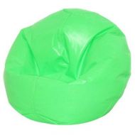 Gaming Chairs For Kids Bean Bag For Kids-Neon Green Wetlook Vinyl 25 Inch Wide Super Soft Seating Companion for Your Little Ones