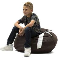 Gaming Chairs For Kids Bean Bag For Kids-Football Print Polyester Super Soft Seating Companion for Your Little Ones