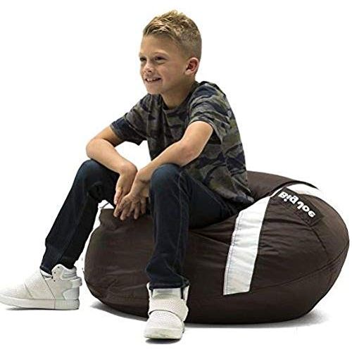  Gaming Chairs For Kids Bean Bag For Kids-Football Print Polyester Super Soft Seating Companion for Your Little Ones