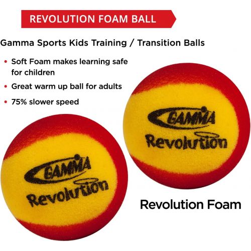  Gamma Sports Foam Tennis Balls for Children and Beginners - 3 Options Available