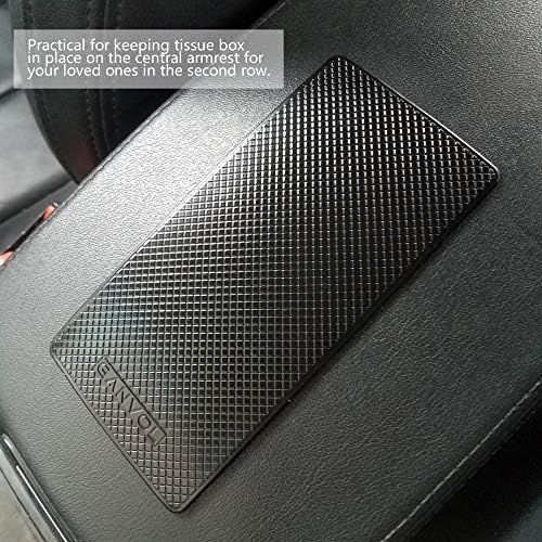  [아마존베스트]Ganvol 2 Pack Premium Anti-Slip Car Dash Sticky Pads 5.3 x 2.7 in, Cell Phone Dashboard Holder, Radar Detector Non-Slip Mat, Heat Resistant, Dont Stink, Leave no Residue