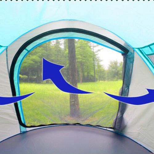  Gaojuan 3-4 People Outdoor Tent Automatic Field Camping Tent Double Rain 2 Seconds Open Tent Water Repellent Instant Tourer Unisex Outdoor Pop-up Tent