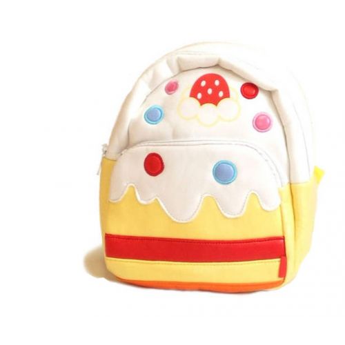  Gaorui Children Toddler Kids Leather School Bag Animal Fruit Cartoon Backpack 14 Styles - Cake Pattern