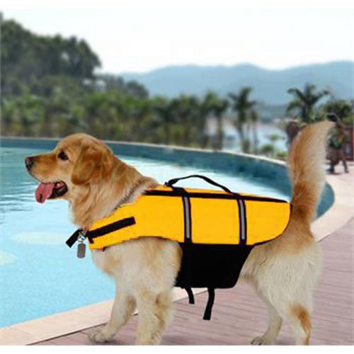  Gaorui Dog Swimming Life Jacket Reflective Saver Preserver Floatation Vest Float Coat