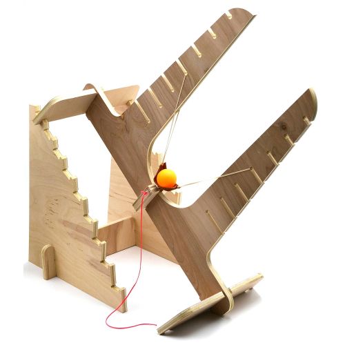  Garage Physics Projectile Slingshot Kit | DIY Sling Shot | Wooden Sling-Shot Model