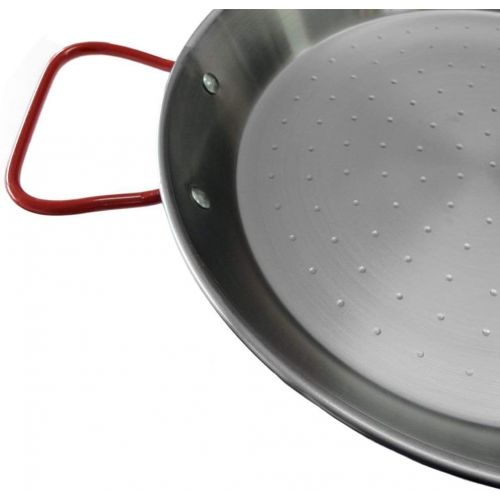  [아마존베스트]Garcima 15-Inch Carbon Steel Paella Pan, 38cm, Silver