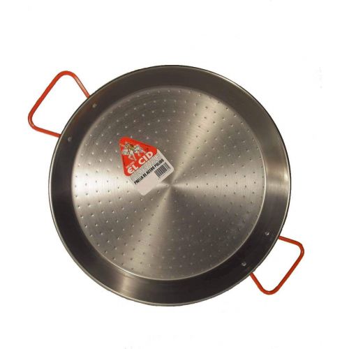  [아마존베스트]Garcima 15-Inch Carbon Steel Paella Pan, 38cm, Silver