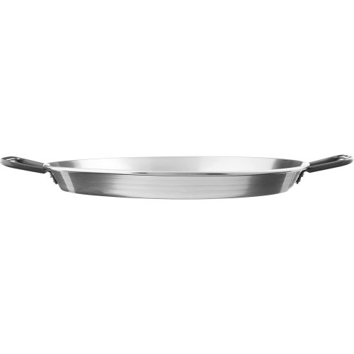  [아마존베스트]Garcima 20-Inch Pata Negra Restaurant Grade Paella Pan, 50cm, 20 Inch, Silver