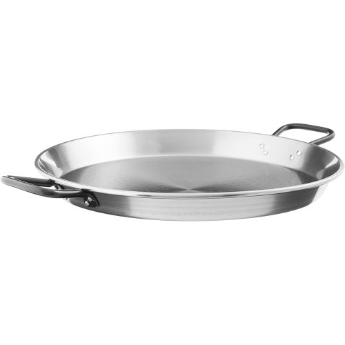  [아마존베스트]Garcima 20-Inch Pata Negra Restaurant Grade Paella Pan, 50cm, 20 Inch, Silver