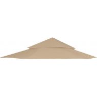 Garden Winds Replacement Canopy for The Harbor Gazebo - Standard 350 - Beige