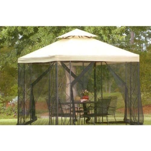  Garden Winds Replacement Canopy for The Garden Treasures 8x8 S-582D Gazebo - Riplock 350 - Beige