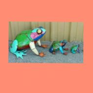 GardenMetalDecor Metal Frogs.Frog Decor. colorful metal frogs.rustic metal frogs.small metal frogs. large metal frogs.garden decor. mothers day gift