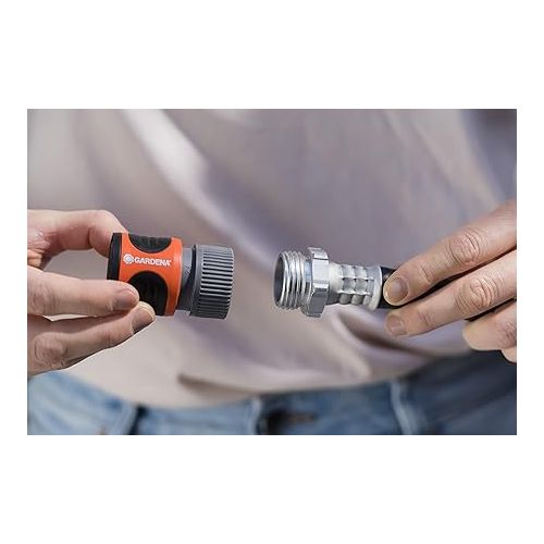  Gardena 36918 Classic Male Garden Hose Connector with Water Stop