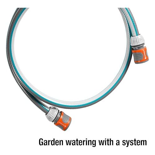  Gardena 18011-20 Set Comfort 15 mm (5/8 Equipped with Parts Original System Classic Connection Kit, 13 mm/1.5 m, Grey/Turquoise