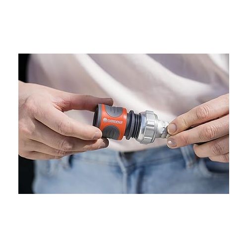  Gardena 36917 Hose Connector, Orange and Grey