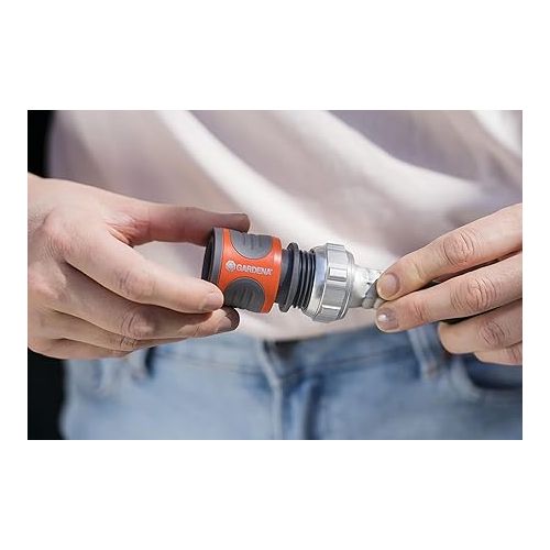  Gardena 36917 Hose Connector, Orange and Grey