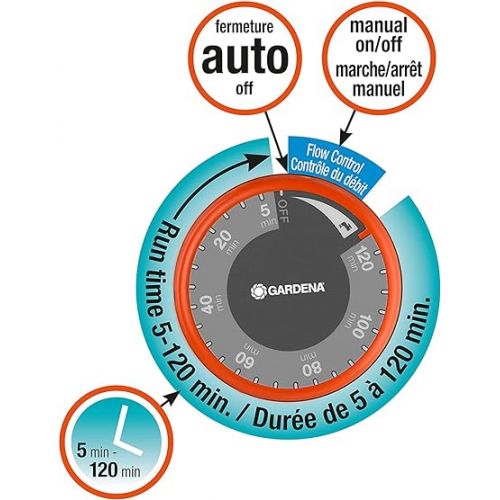  GARDENA 31169 Mechanical Water Timer with Flow Control