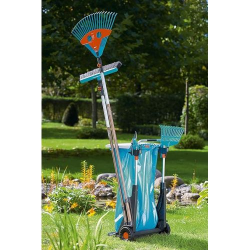  Gardena Garden Mobil: Versatile Trolley for The Garden, with Integrated sackcarrow, Lawn Gear Wheels, with lid and Garbage Bag (232-20)