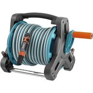 Gardena Hose Reel - includes (1/2'' x 33' Hose + 5' Leader Hose), Blue and Grey (8010)