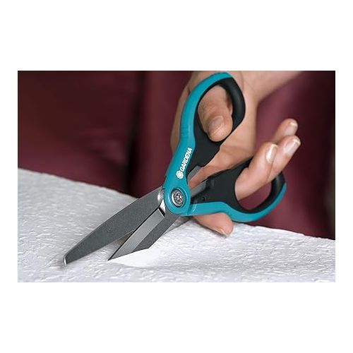  GARDENA SnipSnip X-Large: Convenient all-purpose scissors of rust-free stainless steel, for hobby or household, ideal for especially long, precise cuts, dishwasher safe (8705-20)