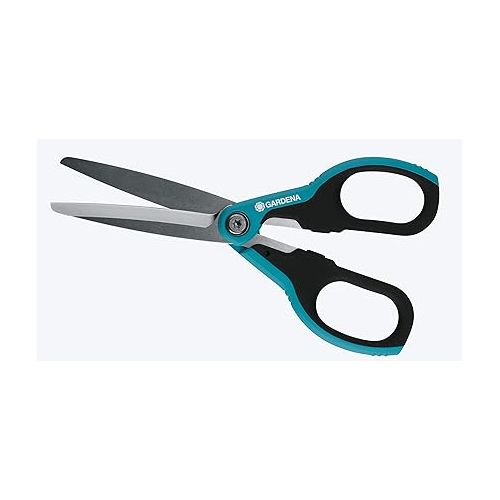  GARDENA SnipSnip X-Large: Convenient all-purpose scissors of rust-free stainless steel, for hobby or household, ideal for especially long, precise cuts, dishwasher safe (8705-20)