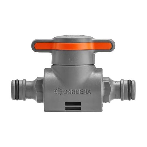  Gardena Coupling with Flow-Control Valve: Hose Coupling for continuously regulating and shutting Off The Water Flow in The Hose Route, Range Regulation of a Sprinkler (18266-20)