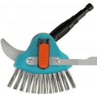 Gardena 3608-20 Combisystem 3-in-1 Patio Weeding with Cleaning Brush, Turquoise, Orange, Silver