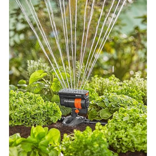 Gardena 13325-20 Oscillating Sprinkler OS 90, Anthracite, Orange