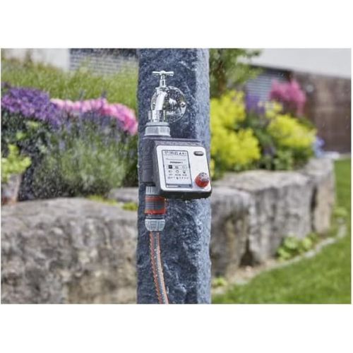  GARDENA 1892 Full Control Water Timer, includes Hose Connector, Automatic and Water-Saving Watering