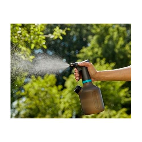  GARDENA 11112-20 Misting Spray, 360° Function That Can Be Sprayed Angled Even When Sprayed, Brass Nozzle, Switchable Spray Type, German Gardening Brand, Gardening Gardening