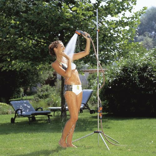  [아마존베스트]Gardena 960 Outdoor Portable Garden Shower Trio On Stand