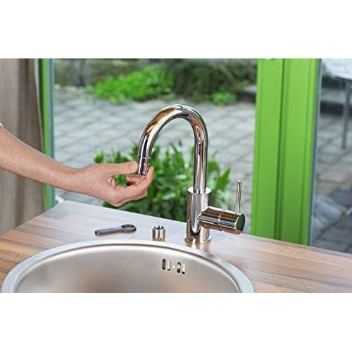  Gardena 8187-20 Adaptor for Indoor Taps: Practical Adaptor for Connecting the Gardena Irrigation System to a Tap with M 22 x 1 Male and M 24 x 1 Female Thread