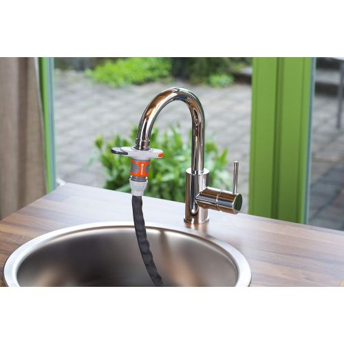  Gardena 8187-20 Adaptor for Indoor Taps: Practical Adaptor for Connecting the Gardena Irrigation System to a Tap with M 22 x 1 Male and M 24 x 1 Female Thread