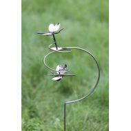 /Gardenartstore Butterfly Garden Art,Butterfly Spiral, Silverware Art,Butterfly Sculpture,Butterfly Garden Stake,Butterfly Decor, Handmade~Spoon Art