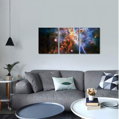  Gardenia Art - Abstract Sunrise and Sunset Canvas Prints Wall Art Paintings Abstract Geometry Wall Artworks Pictures for Living Room Bedroom Decoration, 16x12 inchpiece, 3 Panels